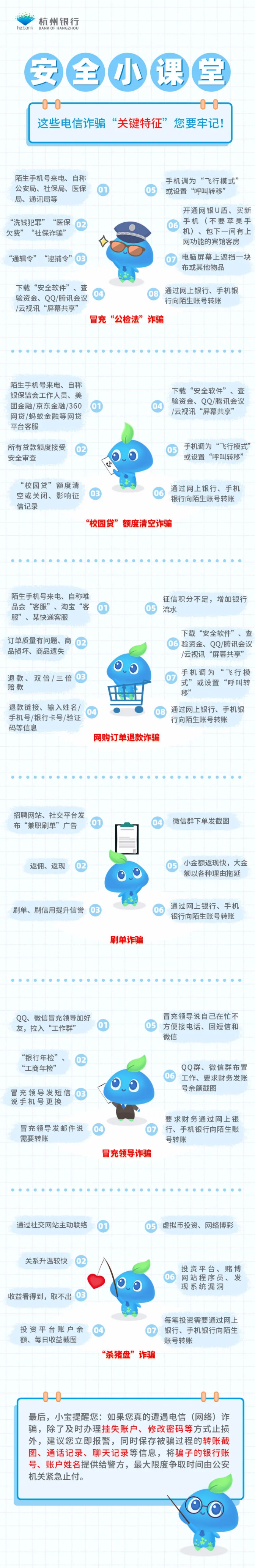 【安全小课堂】这些电信诈骗“关键特征”您要牢记！